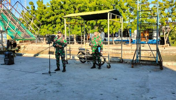 50 Personil Kodim 1603/Sikka Diberangkatkan ke Labuan Bajo untuk Pengamanan VVIP KTT ASEAN