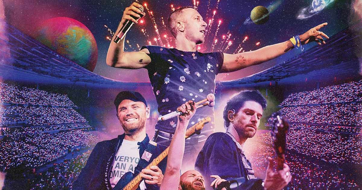 Ilustrasi tur konser Coldplay,  Music of the Spheres.