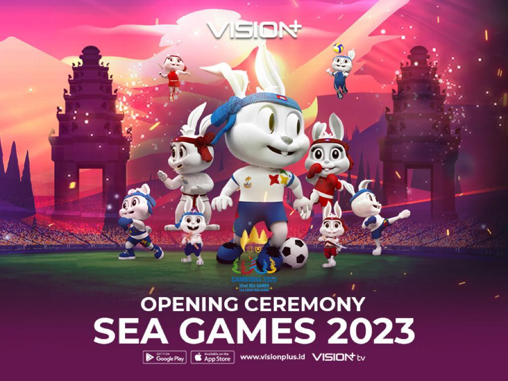 Ilustrasi pembukaan SEA Games 2023 Kamboja, 5 Mei 2023.