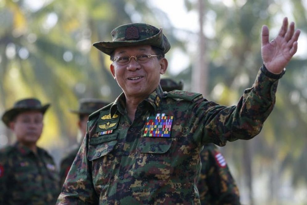 Pemimpin junta militer Myanmar, Min Aung Hlaing.