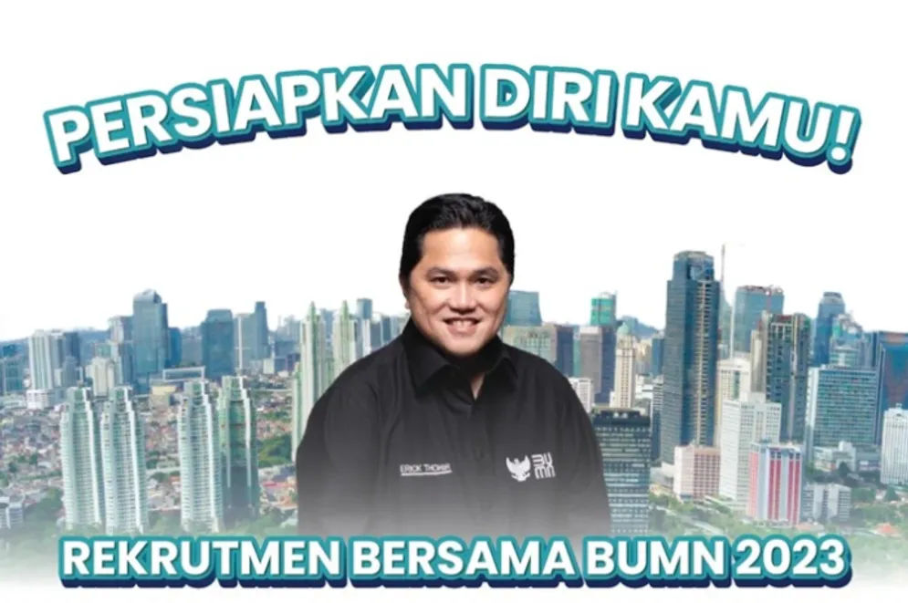 Kementerian Badan Usaha Milik Negara (BUMN) akan membuka rekrutmen bersama untuk tahun 2023. 