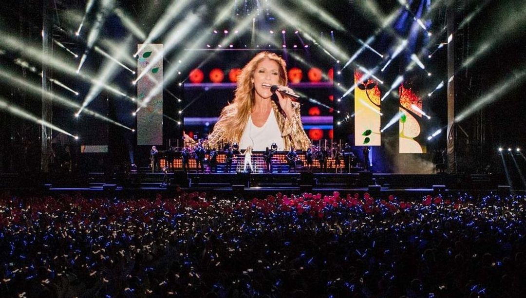 Ilustrasi konser Celine Dion.