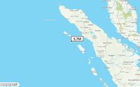 Pusat gempa berada di laut 290 km BaratDaya Gunung Sitoli