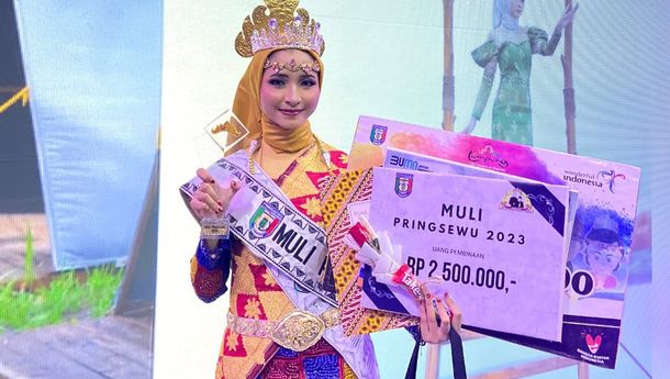 Fadila Fitriyani Mahasiswi IIB Darmajaya Dinobatkan sebagai Muli Pringsewu 2023