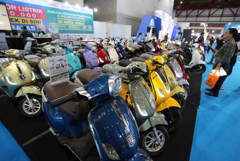 Konversi Motor Listrik Baru 17 Persen dari Target