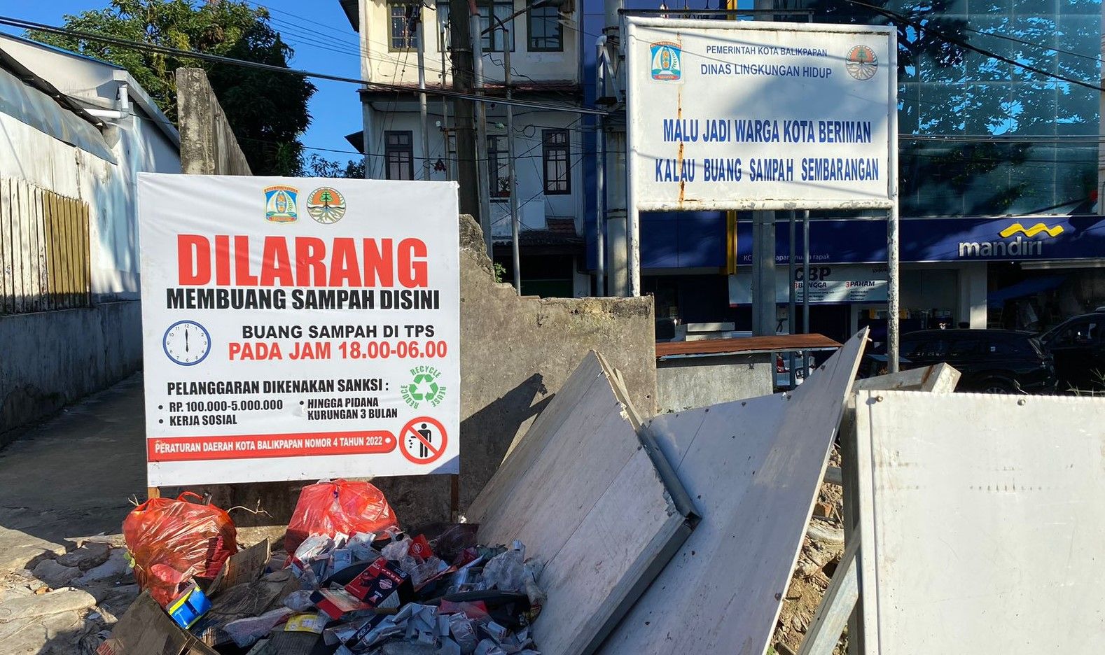Jaga Estetika Kota Balikpapan, DLH Bongkar 50 TPS di Jalan Protokol 
