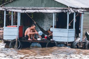Photo by hitesh choudhary: https://www.pexels.com/photo/man-pouring-water-from-dipper-on-blue-and-grey-house-1739855/