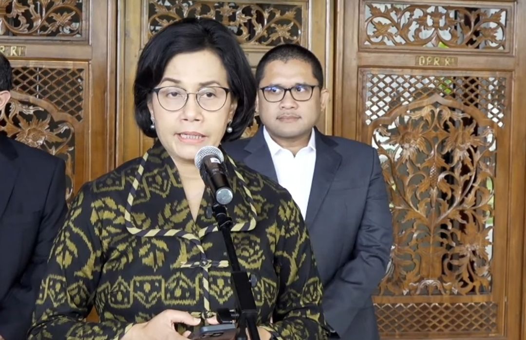 Menteri Keuangan Sri Mulyani Usai Rapat Paripurna DPR RI