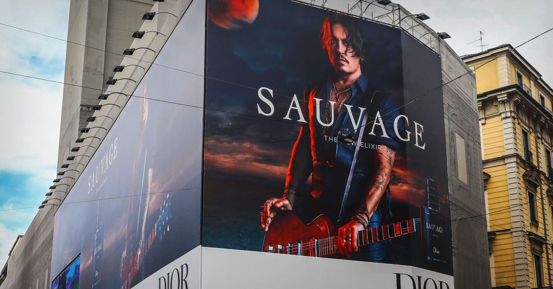 Iklan Dior Sauvage yang dibintangi Johnny Depp.