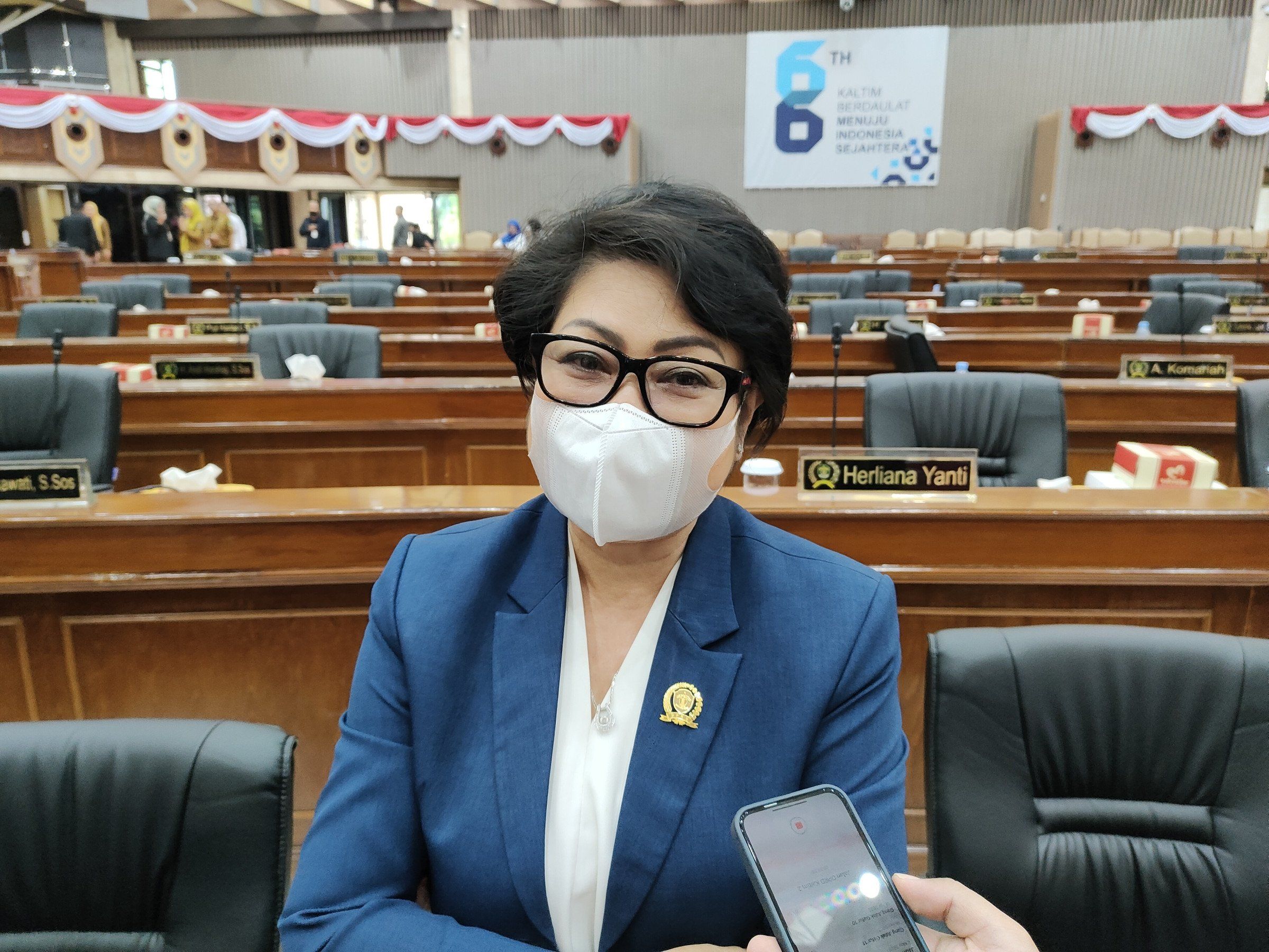 Ketua Komisi III Dewan Perwakilan Rakyat Daerah (DPRD) Kalimantan Timur (Kaltim), Veridiana Huraq Wang.  (Foto: ist)