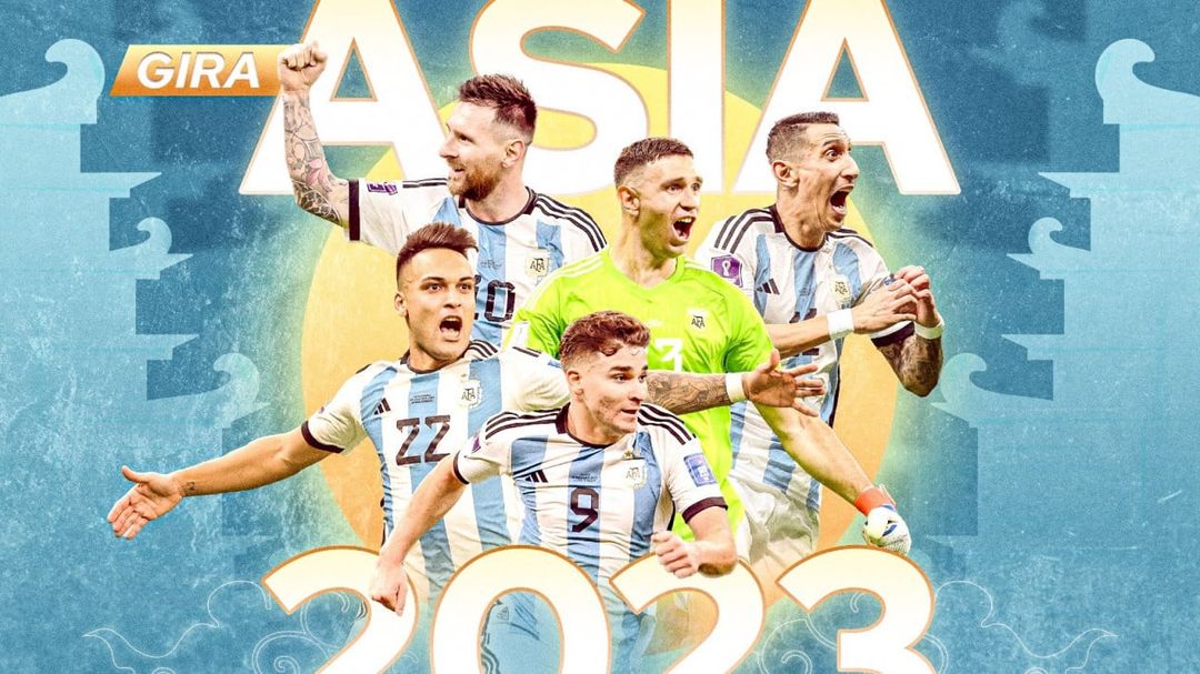 Poster FIFA Matchday Timnas Argentina di Asia.