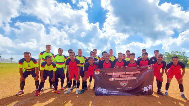 Melalui Turnamen Sepak Bola Panwaslu dan PPK Kecamatan Kuwus Ajak 'Stakeholders' Sukseskan Pemilu 2024 