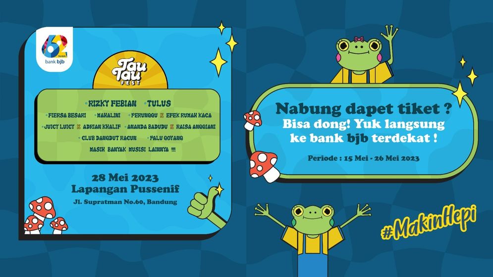 Nasabah bank bjb, Ingin Dapat Tiket Tau-Tau Fest 2023, Simak Caranya Yuk!