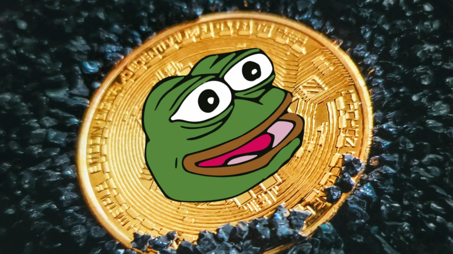 Ilustrasi aset kripto Pepecoin (PEPE).