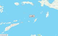 Pusat gempa berada di laut 203 Barat Laut Saumlaki