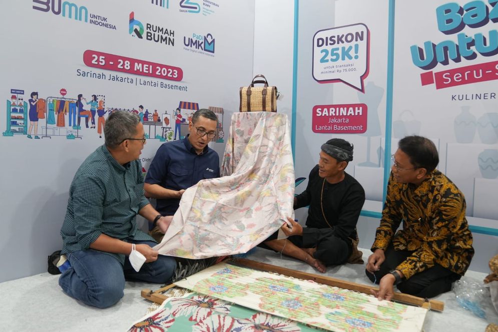 Kolaborasi BUMN Dukung Produk UMKM Ramah Energi Go Global Bazar di Sarinah
