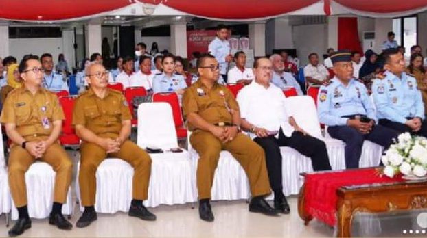 Kegiatan sadar hukum yang dilaksanakan oleh Kementerian Hukum dan HAM Wilayah Sulut di Kantor Walikota Bitung. (Foto:Istimewa)