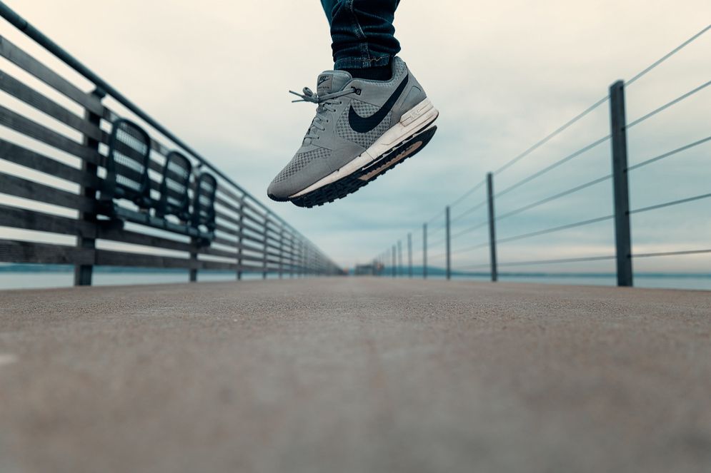 Photo by Rafa De: https://www.pexels.com/photo/person-wearing-gray-nike-shoes-345415/