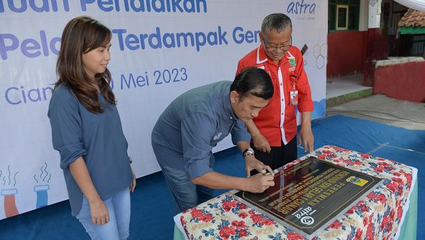 Estafet Peduli Bumi: Asuransi Astra Bangun Gedung Sekolah Tahan Gempa untuk SDN Gelar 1 Cianjur