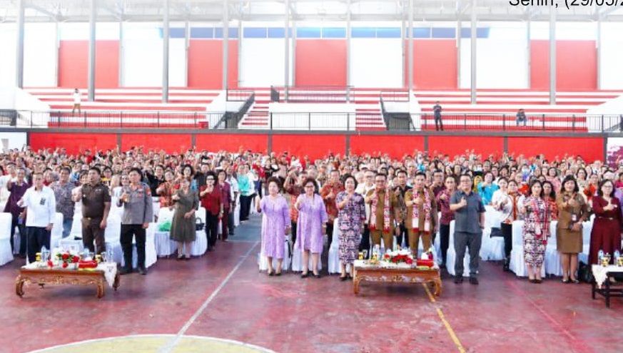 Peringatan Hari Lanjut Usia Nasional (HLUN) ke-27 Kota Bitung tahun 2023 di GOR Dua Sudara Kota Bitung. (Foto:Istimewa)