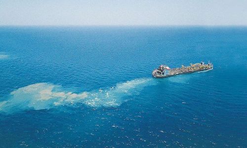 Ilustrasi tambang pasir laut.