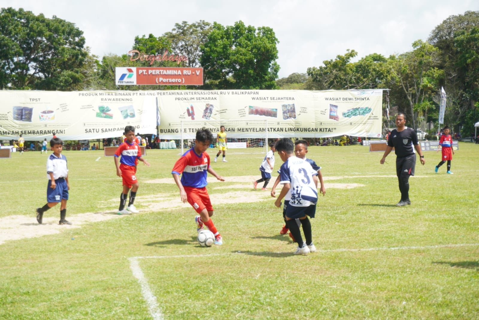 Ambil Peran, Kilang Pertamina Unit Balikpapan Dukung Kompetisi Bola Anak-Anak