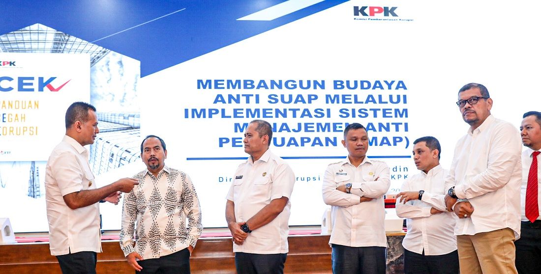 Wakil Gubernur Sumut Musa Rajekshah menghadiri sosialisasi pencegahan tindak pidana korupsi melalui SMAP oleh KPK di Aula Raja Inal Siregar
 