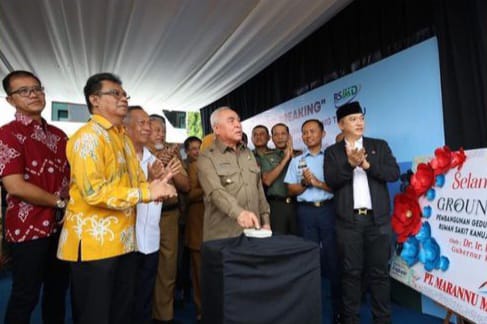 Penekanan Tombol Sirine Tandai Groundbreaking Pembangunan Gedung Pelayanan Jantung Terpadu RSKD