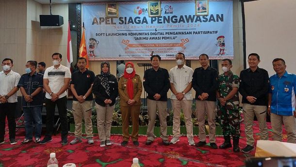 Bawaslu Bandarlampung Gelar Apel Siaga Pengawasan Satu Tahun Menuju Pemilu 2024