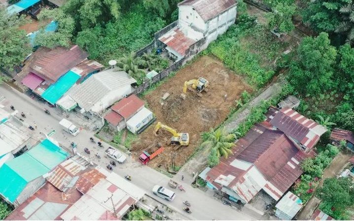 PT PP selaku pemenang tender mulai melakukan land clearing proyek terowongan Samarinda. 