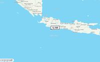 Pusat gempa berada di laut 126 km Tenggara Kota Sukabumi