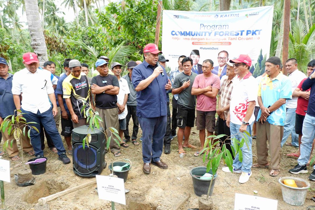 Aktivitas Community Forest dari PT Pupuk Kalimantan Timur (PKT) dalam rangka implementasi ESG. 