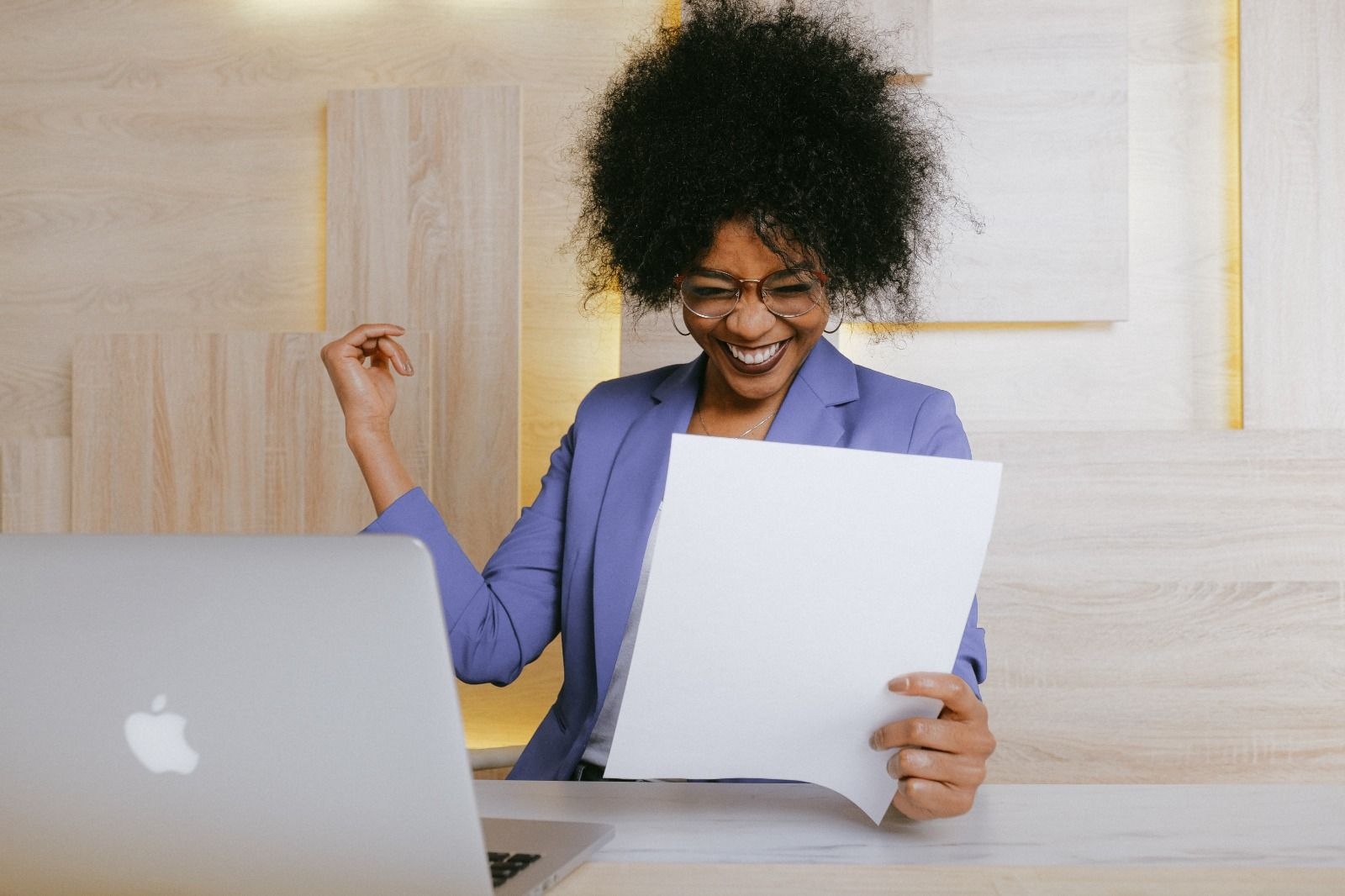 Photo by Anna Shvets: https://www.pexels.com/photo/woman-holding-a-paper-3727463/