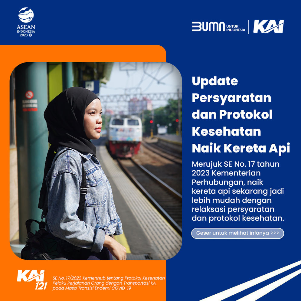 Berikut persyaratan lengkap perjalanan menggunakan Kereta Api Ekspres Rajabasa dan KA Kualastabas mulai 12 Juni 2023