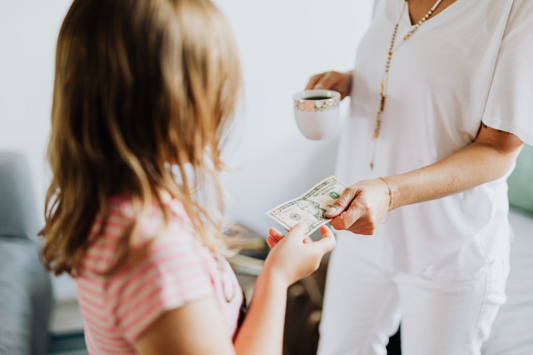 Photo by Karolina Grabowska: https://www.pexels.com/photo/mother-giving-her-daughter-her-allowance-4968395/