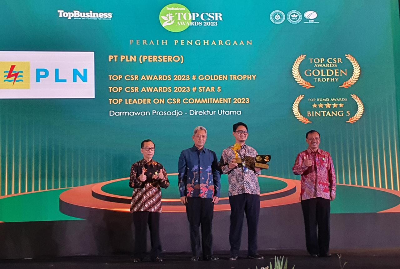Boyong 39 Penghargaan TOP CSR Awards 2023, TJSL PLN Berhasil Berikan Manfaat Besar bagi Masyarakat