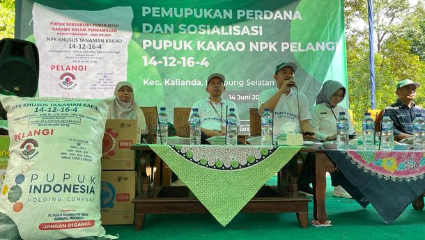 Pupuk Indonesia: Petani Kakao Lampung Sudah Bisa Tebus Pupuk Subsidi NPK Kakao di Kios Resmi