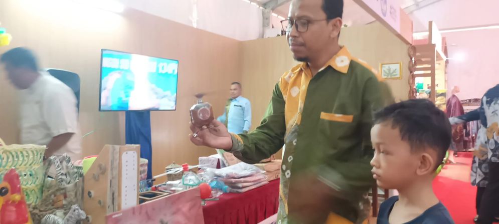 Di Palembang Expo Dinas Pendidikan Ajak Anak Berkreasi dengan Barang Bekas