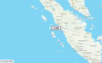 Pusat gempa berada di laut 166 km Barat Laut Kep. Mentawai