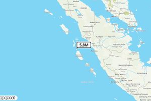 Pusat gempa berada di laut 166 km Barat Laut Kep. Mentawai