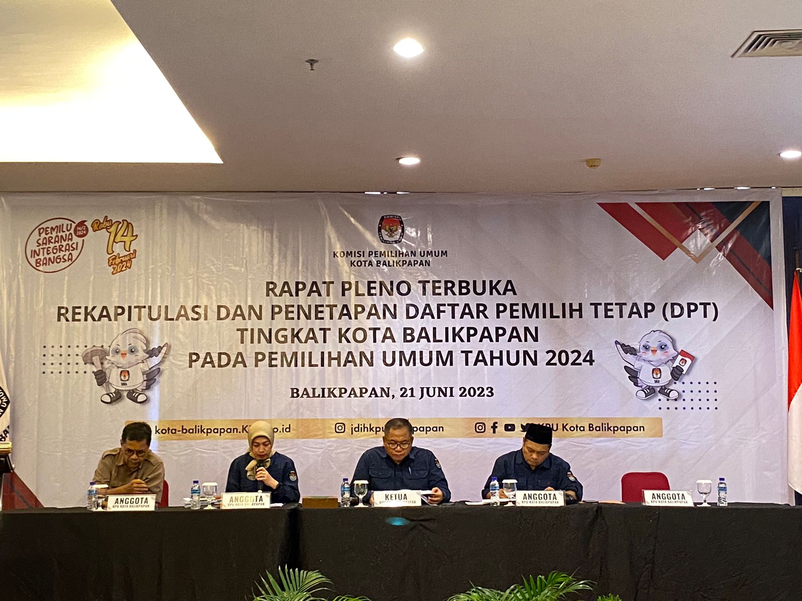 Jumlah DPT Pemilu 2024 Kota Balikpapan Capai 509.487 Tersebar di 2.047 TPS (Foto: Niken Dwi Sitoningrum)