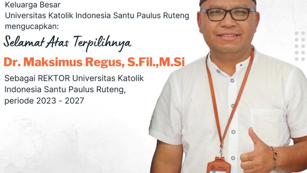 Romo Dr Maksimus Regus, Rektor Baru Unika Santu Paulus Ruteng