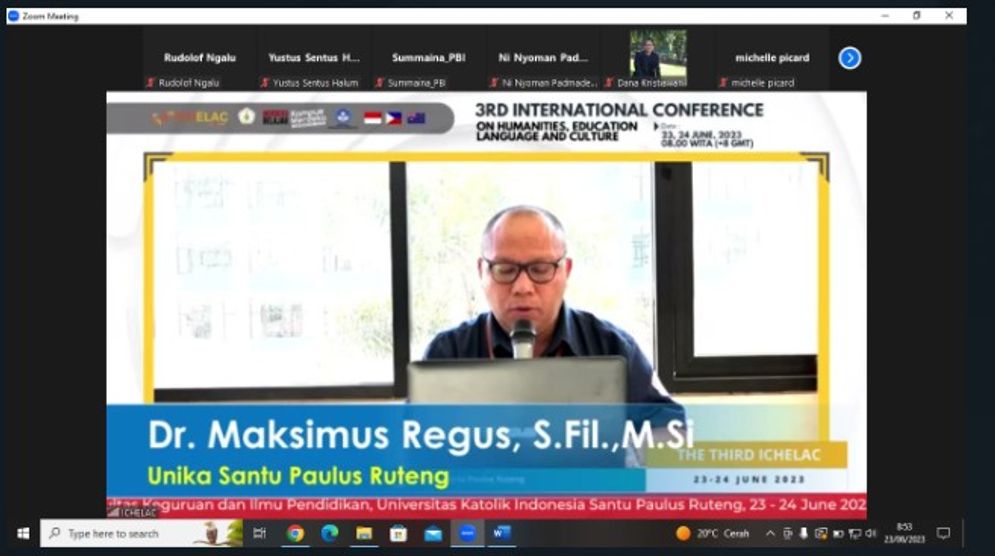 Romo Dr Maks Regus, S.Fil. M.Si, Rektor Unika St Paulus Ruteng.