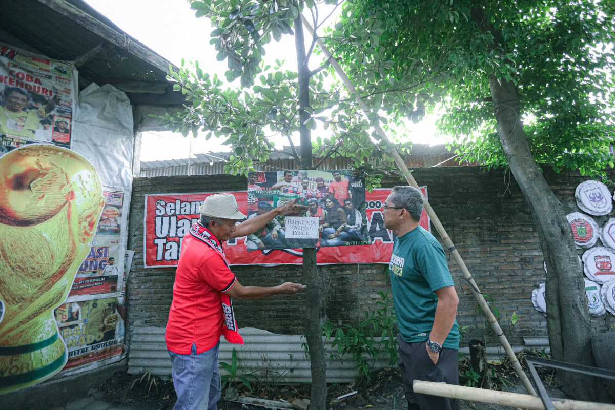 Ada Pohon Cinta di Solo, Simbol Perdamaian Suporter Persebaya dan Persis, Aji Santoso Tunaikan Janji