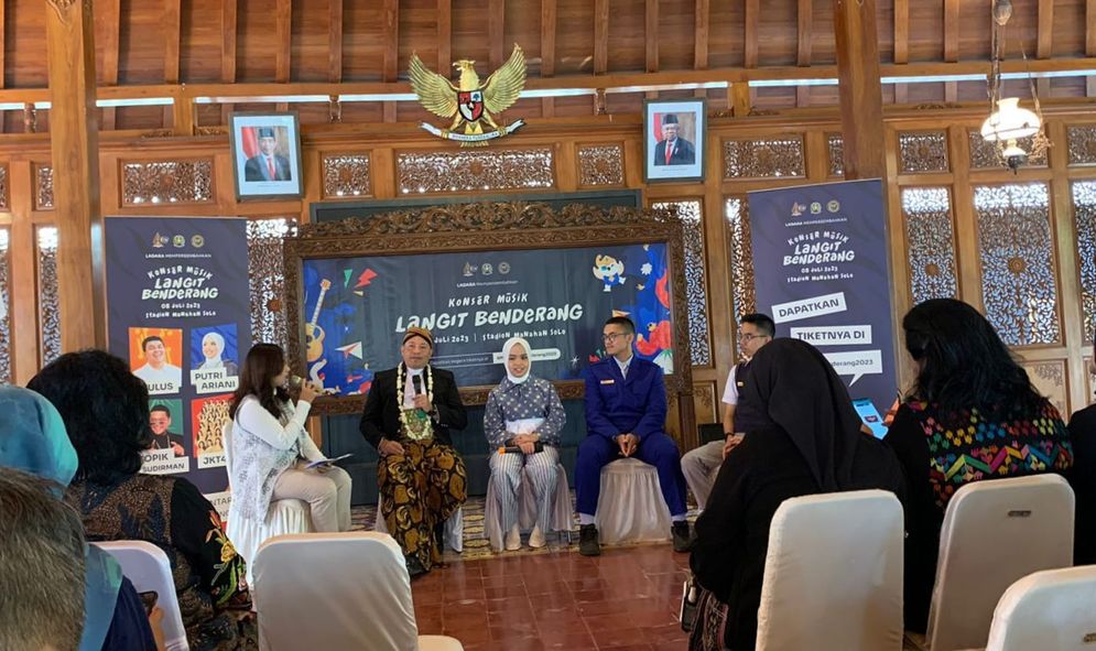 Konferensi pers konser langit benderang HUT ke 5 SMA Pradita Dirgantara 