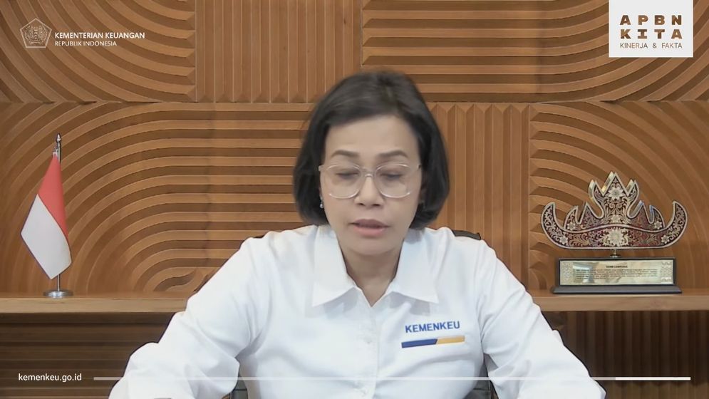 Sri Mulyani dalam Konferensi Pers APBN KiTa