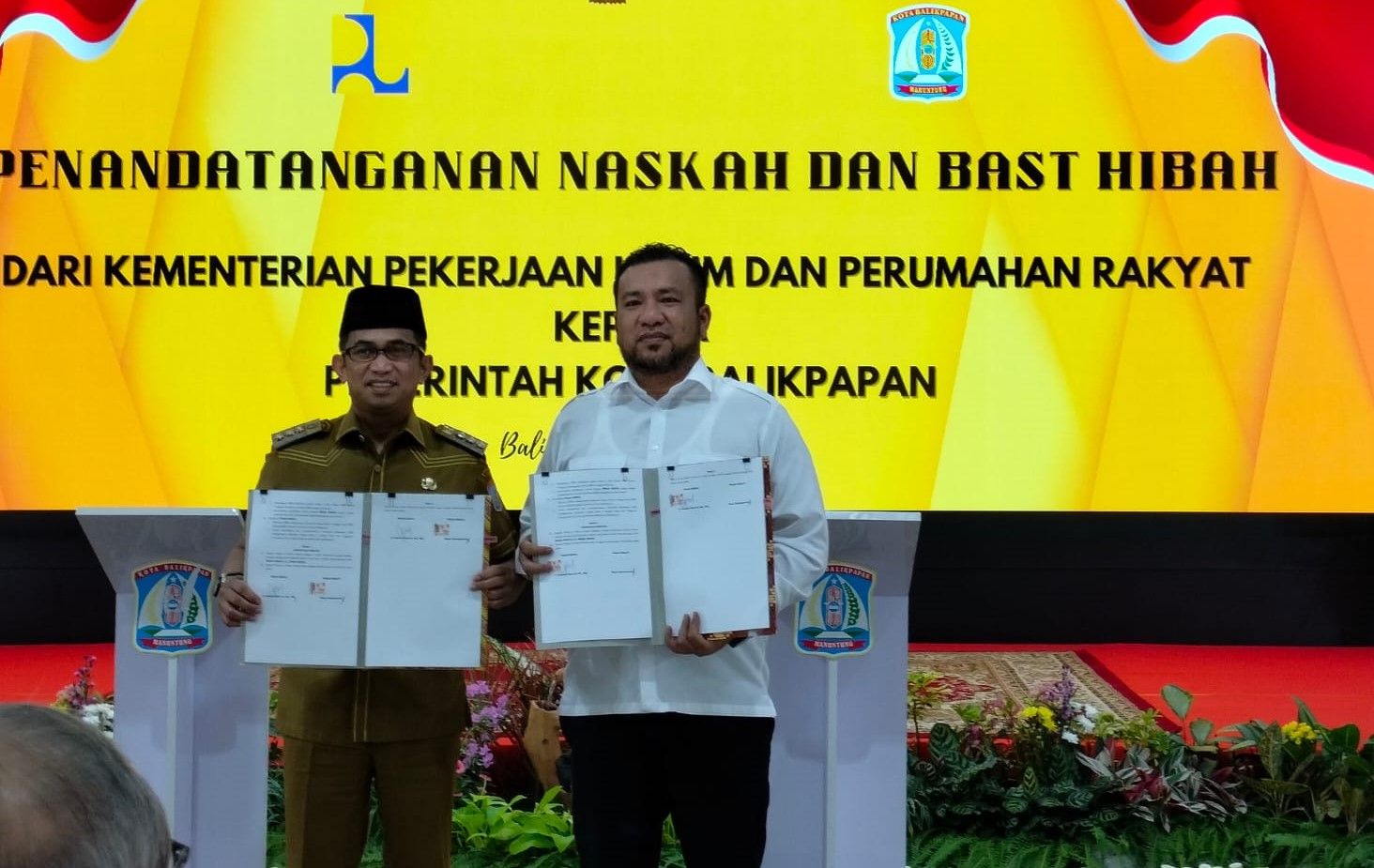 Pemkot Balikpapan Tandatangani Nota Kesepakatan dengan KKI dan Naskah Aset dari Kementerian PUPR