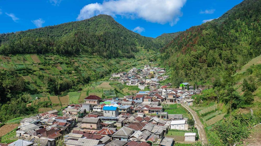 Tampak kawasan Dusun Wonomulyo yang indah