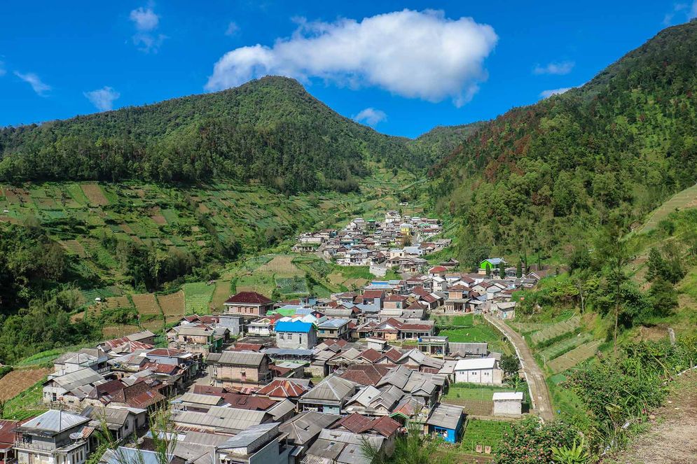 Tampak kawasan Dusun Wonomulyo yang indah