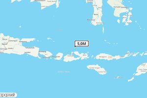 Pusat gempa berada di laut 71 km Timur Laut Sumbawa